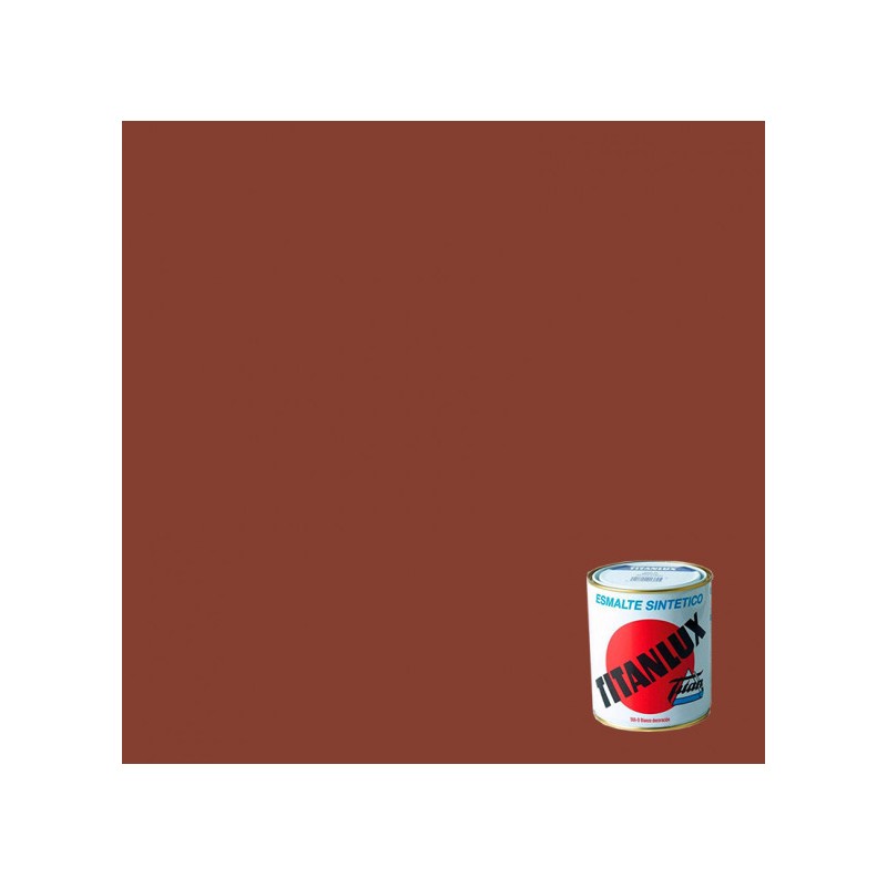 Esmalte Sintético Brillo 750 Ml. Color Rojo Inglés 555.Titanlux