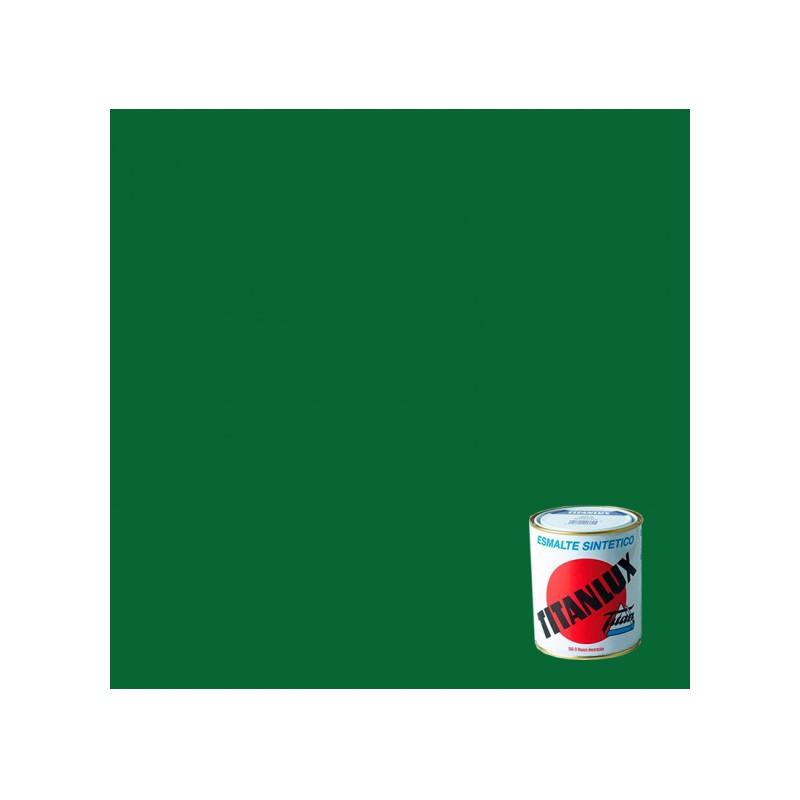 Esmalte Sintético Brillo 375 Ml. Color Verde Hierba 514.Titanlux