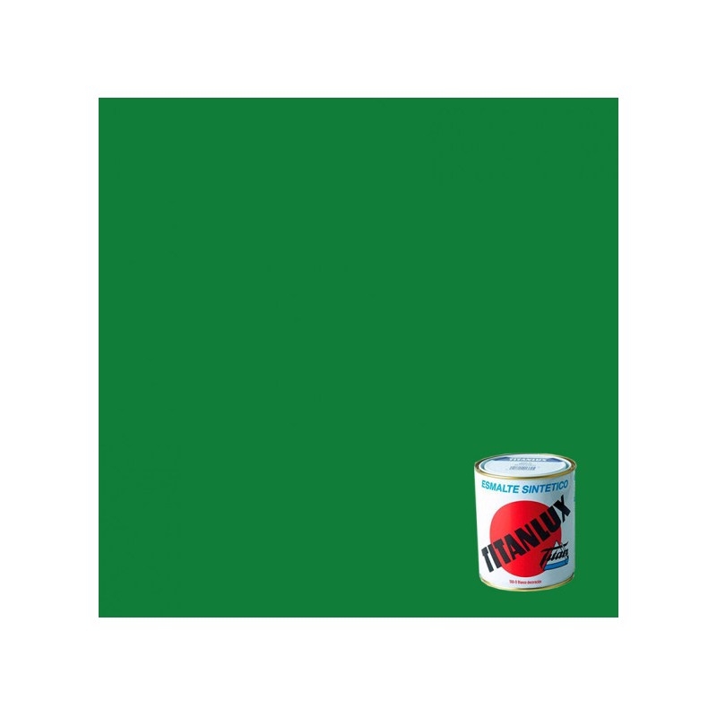 Esmalte Sintético Brillo 375 Ml. Color Verde Primavera 516.Titanlux